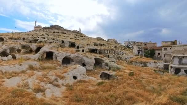 Cappadocia Turchia Conosciuta Sue Caratteristiche Geologiche Siti Storici Tra Cui — Video Stock