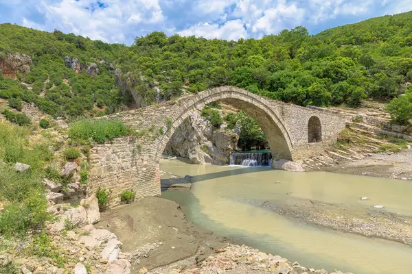Kadiut Bridge Albania Masterpiece Enduring Craftsmanship Architectural Elegance Stone Arches — Stock Photo, Image