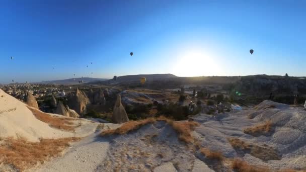 Aux Petites Heures Matin Dans Ville Goreme Située Cappadoce Turquie — Video