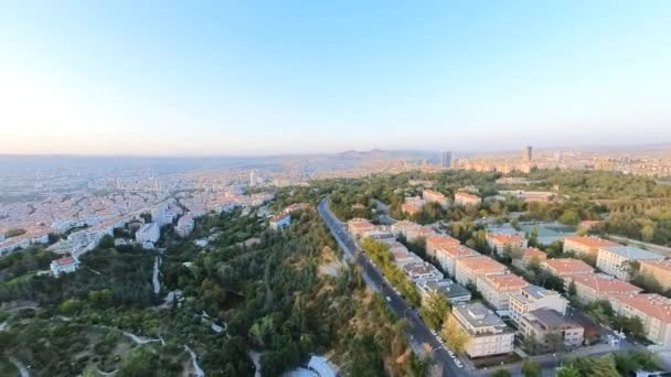 Paesaggio Urbano Ankara Presenta Panorama Accattivante Con Vari Punti Riferimento — Video Stock