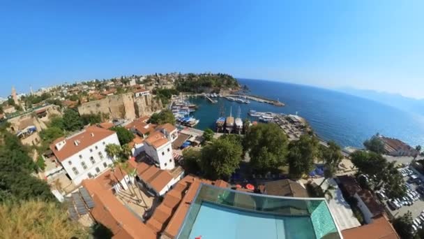 Antalya Egy Ékszer Pulykák Délnyugati Partján Egy Város Ahol Múlt — Stock videók