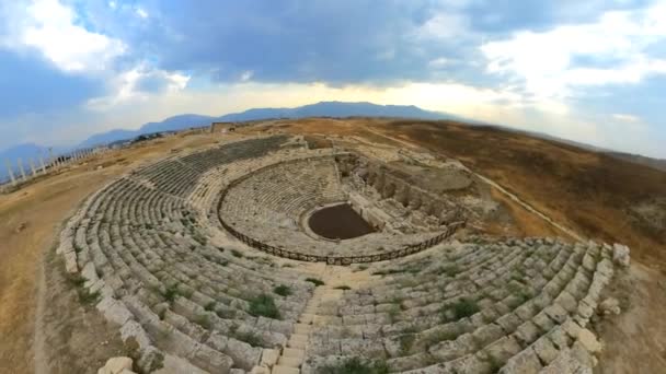 Teatro Laodicéia Sobre Lycus Turquia Esta Cidade Outrora Próspera Situada — Vídeo de Stock