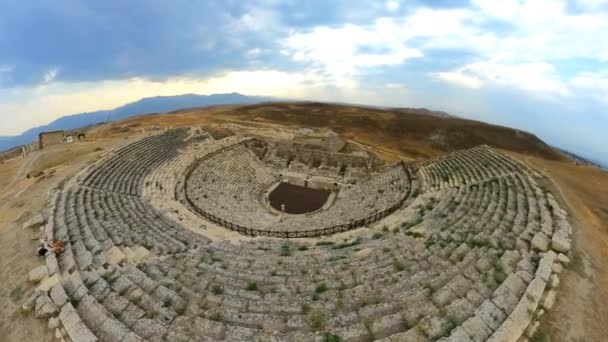 Theater Von Laodizea Auf Dem Lycus Der Türkei Das Antike — Stockvideo