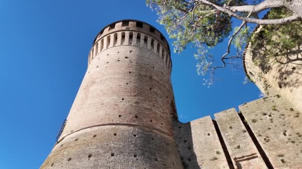Italský Hrad Brisighella Známý Také Jako Rocca Manfrediana Pevnost Století — Stock video