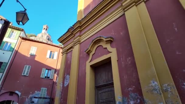 Kerk Van Beata Vergine Del Rosario Het Dorp Brisighella Italië — Stockvideo