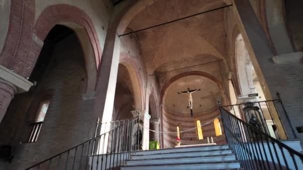 Monteveglio Bolonia Italia 2023 Abadía Santa Maria Assunta También Conocida — Vídeo de stock