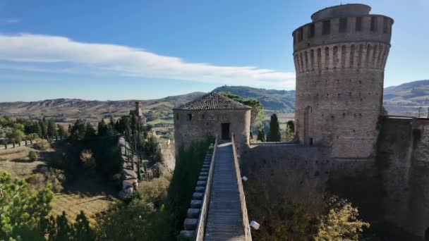 Από Κάστρο Brisighella Αναφέρεται Επίσης Rocca Manfrediana Μπορεί Κανείς Δει — Αρχείο Βίντεο