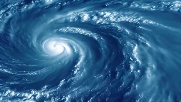 从卫星上俯瞰美国佛罗里达州的伊恩飓风 气候变化在美国各州引发了自然灾害 电影图解 — 图库视频影像