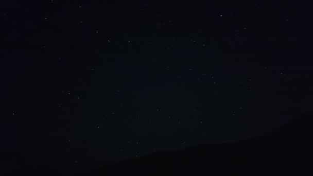 Тімелапсе Захоплює Небесні Круті Зоряні Стежки Чумацький Шлях Галактики Обожнюють — стокове відео