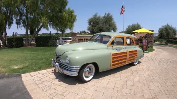 Santa Ynez California Sua August 2018 1940 Packard Opt Woody — Videoclip de stoc
