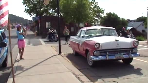 Williams Arizona United States June 2007 Archival Footage Pink Classic — Stock Video