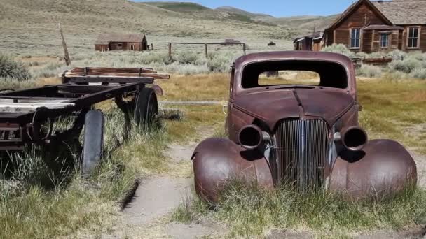 Bodie Kalifornia Amerikai Egyesült Államok Augusztus 2016 Vintage Old Car — Stock videók
