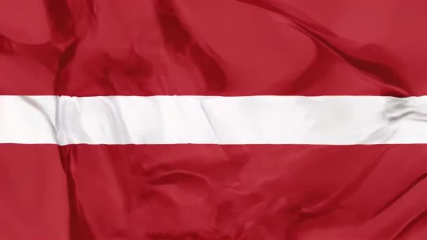 背景で旗を振って国立ラトビア — ストック動画
