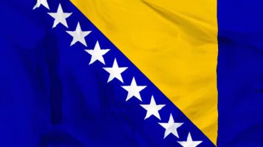 3d arka planda bayrak sallayarak Ulusal Bosna.