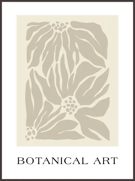 Soyut moda çiçekli afiş Y2K. Modern trend minimalist tarzı. Duvar kağıdı, duvar dekoru, kumaş, kartpostal, kapak, şablon, pankart için el çizimi.