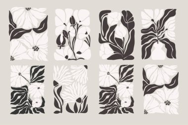 Soyut harika Y2K arkaplan seti. Moda retro-psychedelic 2000 tarzı taşıyıcı posterleri. Estetik hippi. Şirin kız tasarımı.