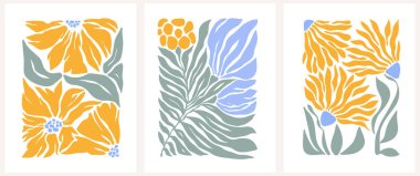 Soyut harika Y2K arkaplan seti. Moda retro-psychedelic 2000 tarzı taşıyıcı posterleri. Estetik hippi. Şirin kız tasarımı.