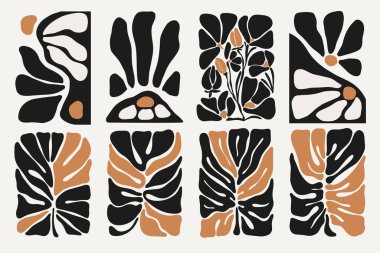 El çizimi vektör çizimi. Halk çizimi çiçekli harika 2000 'lik set. Moda retro-psychedelic 2000 tarzı taşıyıcı posterleri. Estetik hippi. Şirin kız tasarımı.