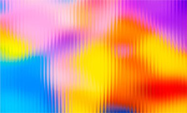 Mavi, sarı, pembe ve mor renkte dalgalanma efektiyle renkli bir arkaplan estetik bir zemin oluşturur