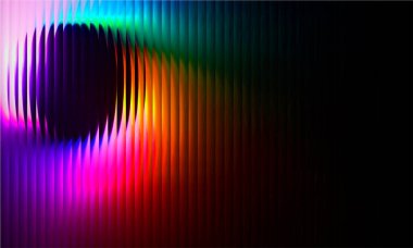 Gradyan çok renkli. Vektör cam tanecikli bulanık neon renkleri. Kapaklar, duvar kağıtları, markalaşma ve diğer projeler için. Pankart, duvar kağıdı, şablon, baskı için çok renkli cam dokusu.