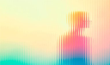 Gradyan çok renkli. Vektör cam tanecikli bulanık neon renkleri. Kapaklar, duvar kağıtları, markalaşma ve diğer projeler için. Pankart, duvar kağıdı, şablon, baskı için çok renkli cam dokusu.