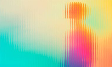 Gradyan çok renkli. Vektör cam tanecikli bulanık neon renkleri. Kapaklar, duvar kağıtları, markalaşma ve diğer projeler için. Pankart, duvar kağıdı, şablon, baskı için çok renkli cam dokusu.