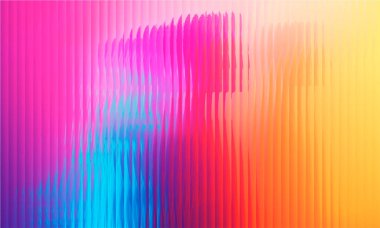 Gradyan çok renkli. Vektör cam tanecikli bulanık neon renkleri. Kapaklar, duvar kağıtları, markalaşma ve diğer projeler için. Pankart, duvar kağıdı, şablon, baskı için çok renkli cam dokusu.