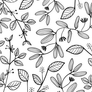 Çiçek yaprakları arka plan desen