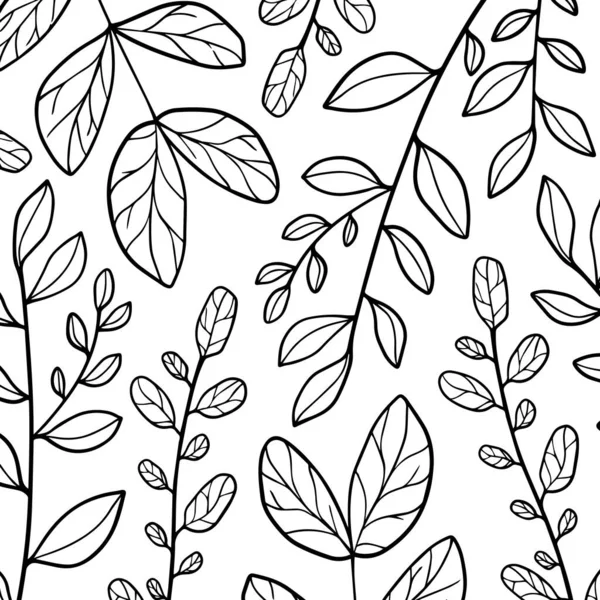 Цветочные Листья Фона — стоковый вектор
