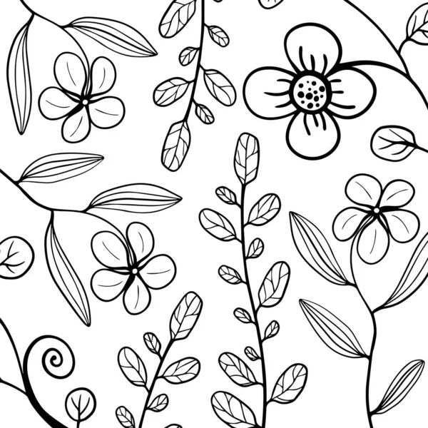 Цветочные Листья Фона — стоковый вектор