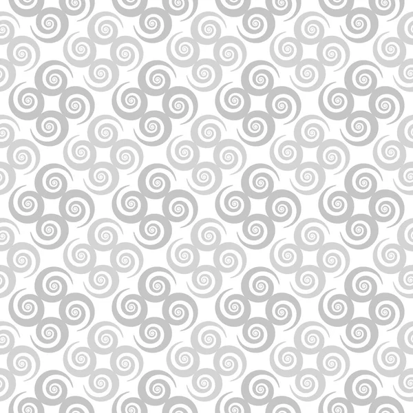 Monochrome Spirale Nahtlose Muster Hintergrund — Stockvektor