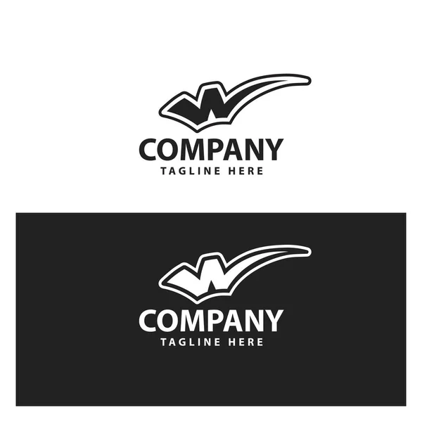 Kreative Buchstabe Logo Design Vektorvorlage — Stockvektor