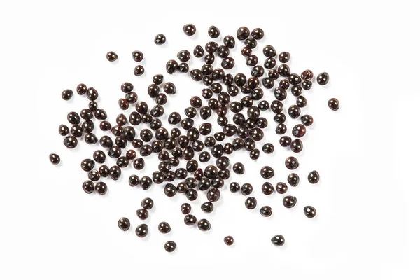 Getrocknete Amaranth Samen Isoliert Auf Weißem Hintergrund Nahaufnahme Von Blatt — Stockfoto