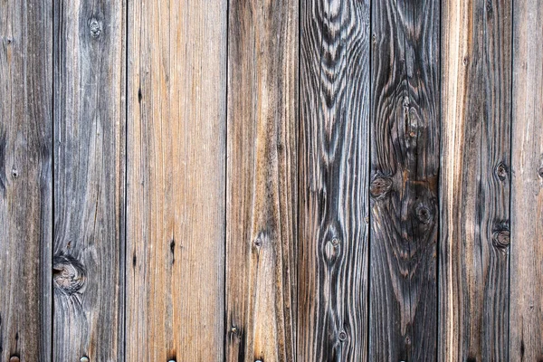 Hintergrund Alte Braune Und Graue Verblichene Bretter Grauer Zaun Texturen — Stockfoto