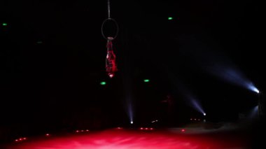 Circus Show Acrobats, 02.11.2023, Bologna, İtalya, Editör. Yüksek kalite 4k görüntü