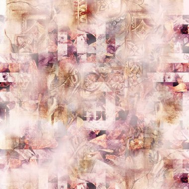 Pembe arkaplan, soyut desen, eşarp tasarımı