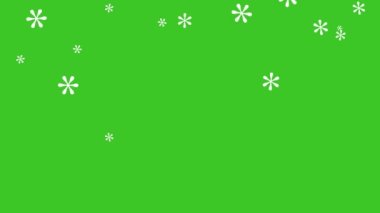 Yeşil ekranlı kar yağışı animasyonu videosu, herhangi bir videoya kolayca eklenebilir, önceden hazırlanmış kar 4K kalite ile canlandırılmış görüntülerden aşağı düşmektedir