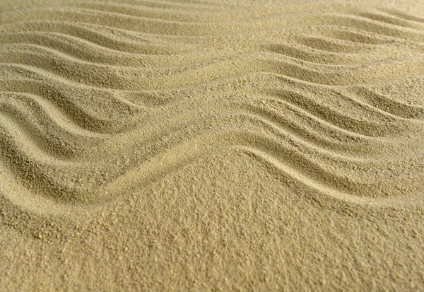 Padrão Onda Desenhado Areia Mar — Fotografia de Stock