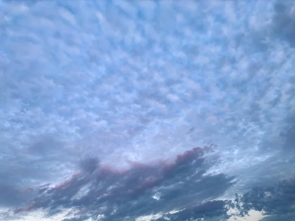 Хмари Небі Під Час Заходу Сонця Красиві Ніжні Кольори — стокове фото