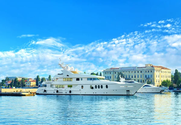 Beautiful Yacht Port Summer Vacation Sea — Stock Photo, Image