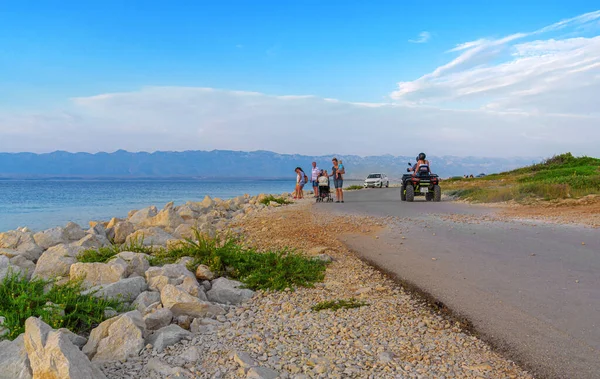 Vir Croatia July 2021 Tourists Admire Sunset Island Vir Croatia — Stock Photo, Image