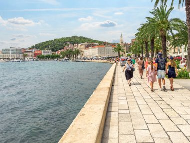 BÖLÜM, CROATIA - 24 Temmuz 2023: Hırvatistan 'ın Split kentinin seddi.