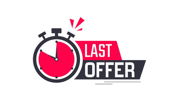 Баннер с таймером, обратный отсчет времени для специального предложения, баннер для распродажи.