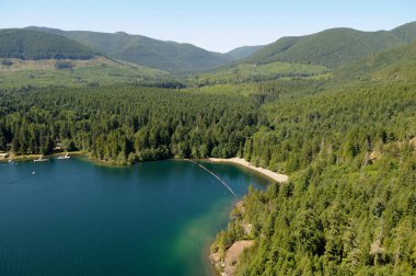 Gordon Körfezi İl Parkı, Cowichan Gölü, Vancouver Adası, British Columbia, Kanada.