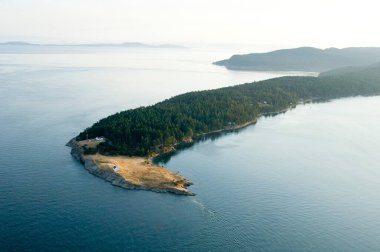East Point Işık İstasyonu, Gulf Adaları Kanada Ulusal Park Rezervi, Saturna Adası, British Columbia, Kanada.