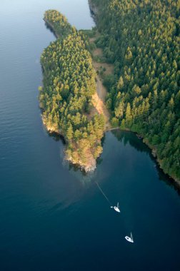 Narvaez Körfezi, Körfez Adaları Kanada Ulusal Parkı, Satürna Adası, Britanya Kolumbiyası, Kanada.