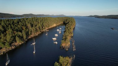 Prenses Koyu, Wallace Adası Deniz İl Parkı, Körfez Adaları, Britanya Kolumbiyası, Kanada.