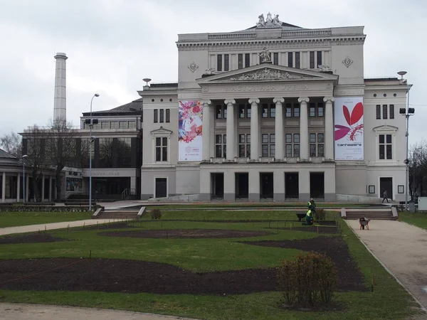 Латвийская Национальная Опера Риге Латвия — стоковое фото