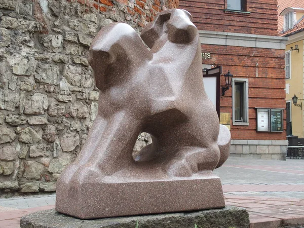Nowoczesna Rzeźba Rydze Łotwa — Zdjęcie stockowe
