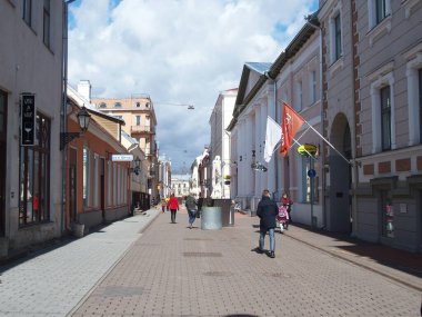 Estonya, Tartu 'daki yayalar.
